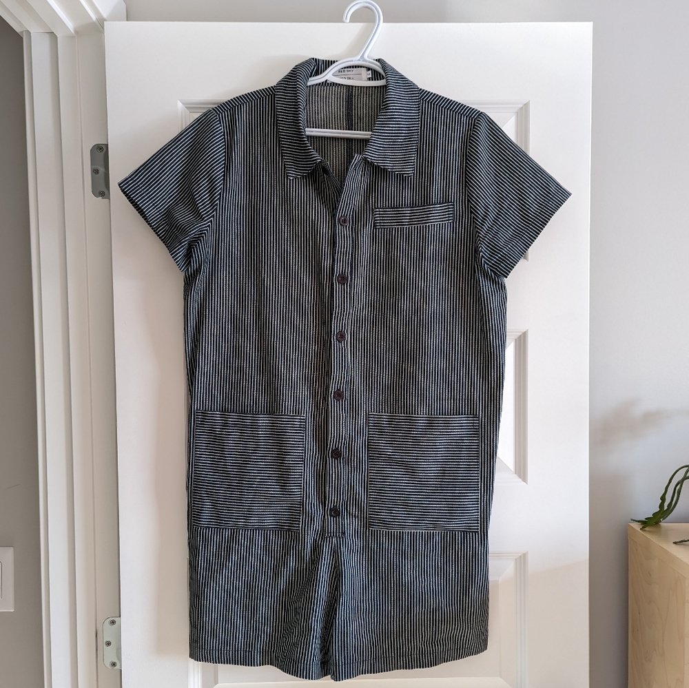 Red Sky Railroad Romper - Small